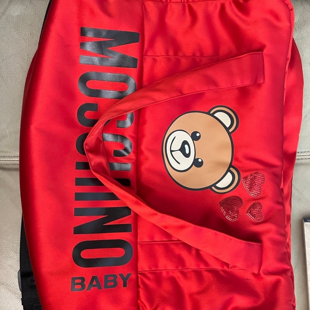 Moschino Red Bag with Black Strap